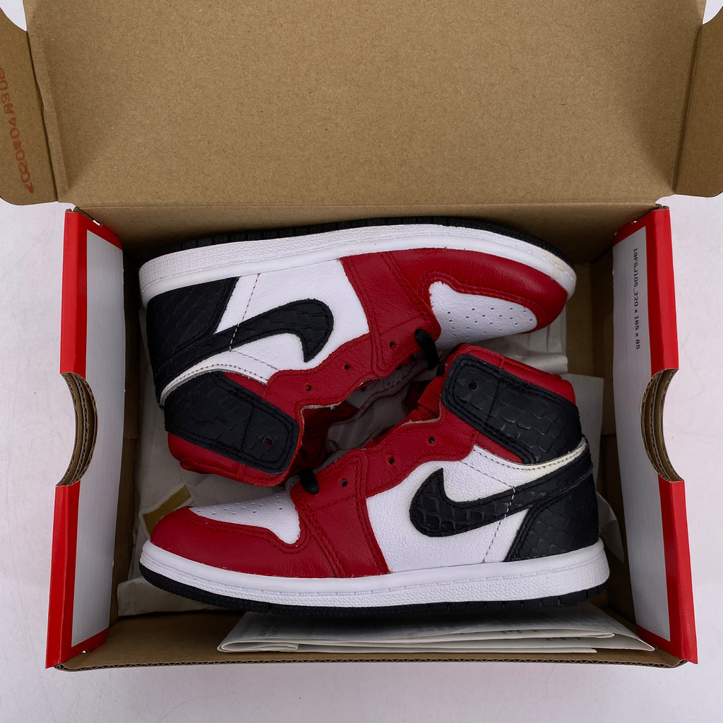 Air Jordan (TD) 1 Retro High OG "Satin Snake" 2020 New Size 10c