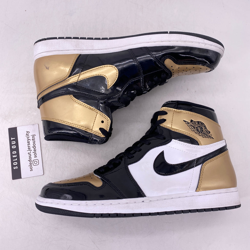 Air Jordan 1 Retro High OG "Gold Toe" 2018 Used Size 11.5