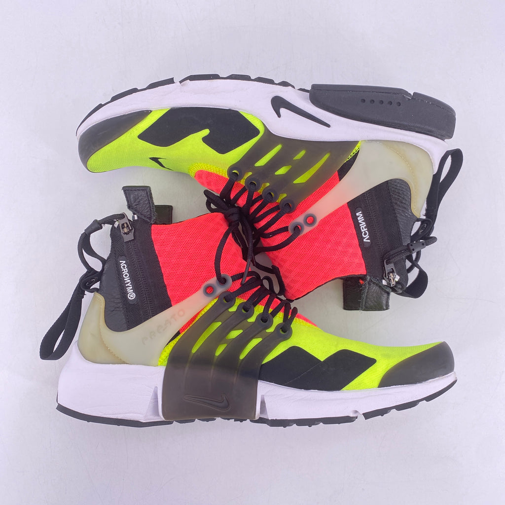 Nike Air Presto Mid "Acronym Volt" 2016 Used Size XXS (7-8)