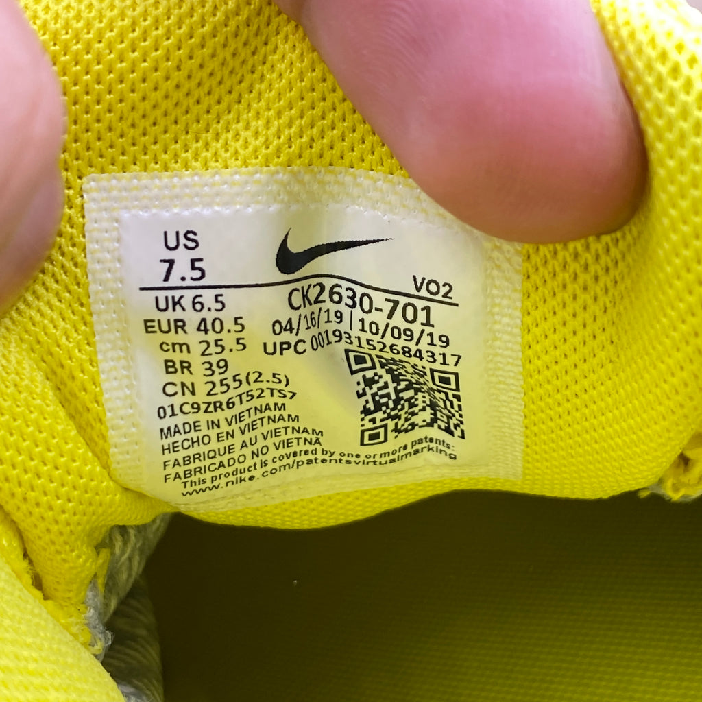 Nike Air Force 1 Low "Dynamic Yellow" 2019 New Size 7.5