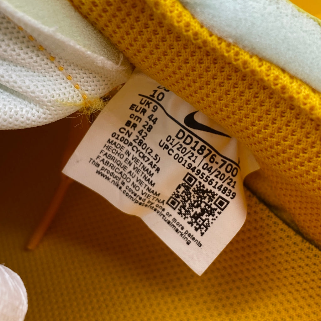 Nike Air Force 1 Low / OW "University Gold" 2021 New Size 10