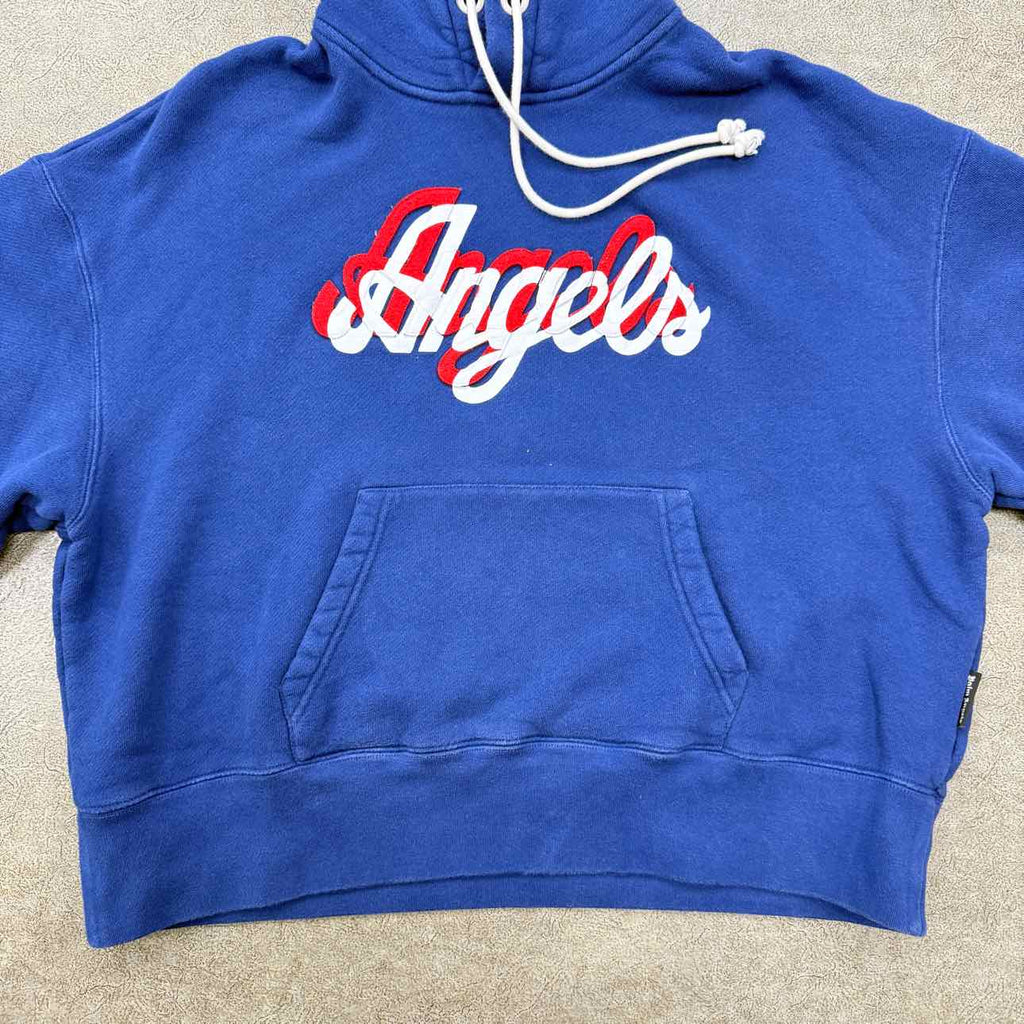 Palm Angels Hoodie "APPLIQUED" Blue Used Size XS