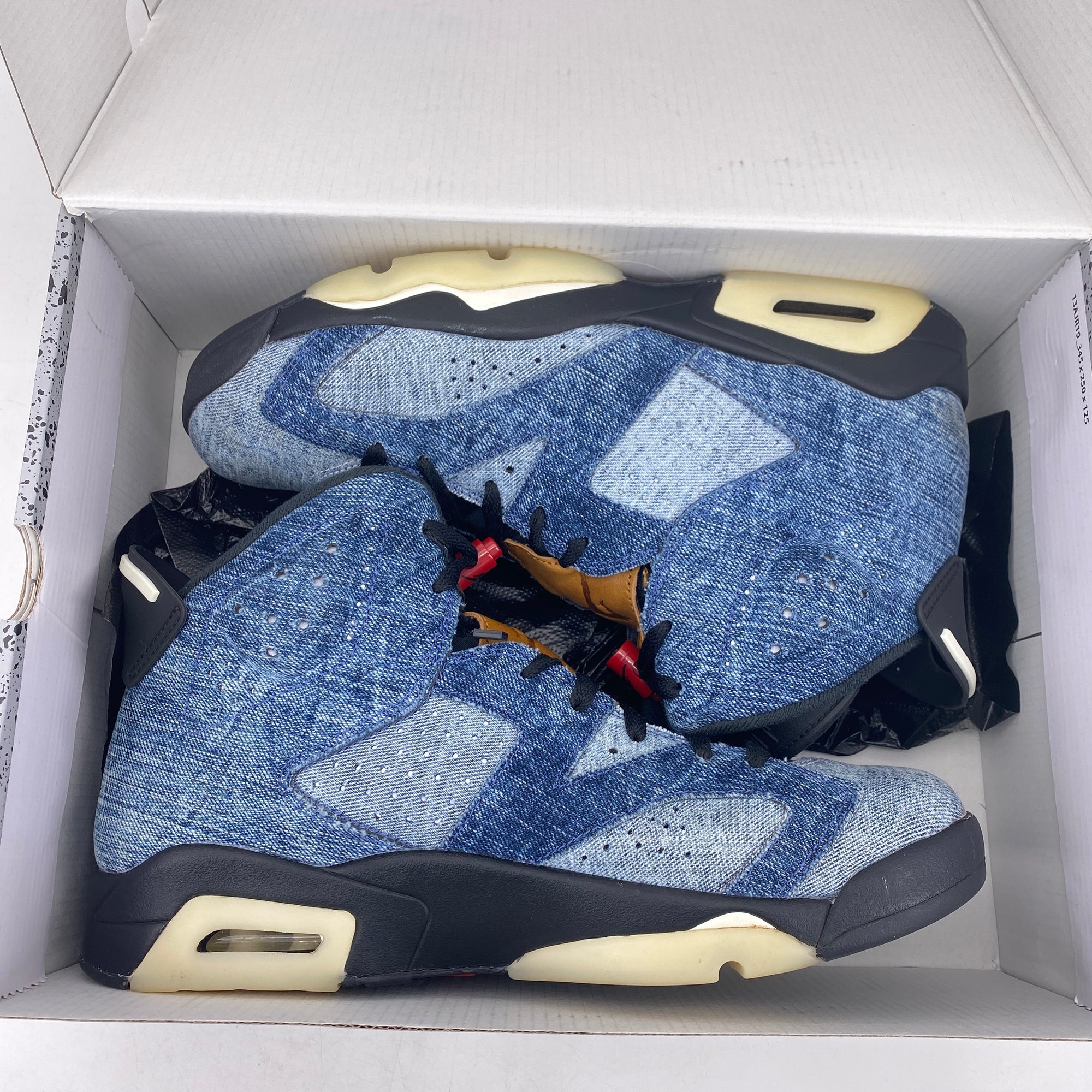 Air Jordan 6 Retro &quot;Washed Denim&quot; 2019 Used Size 10.5