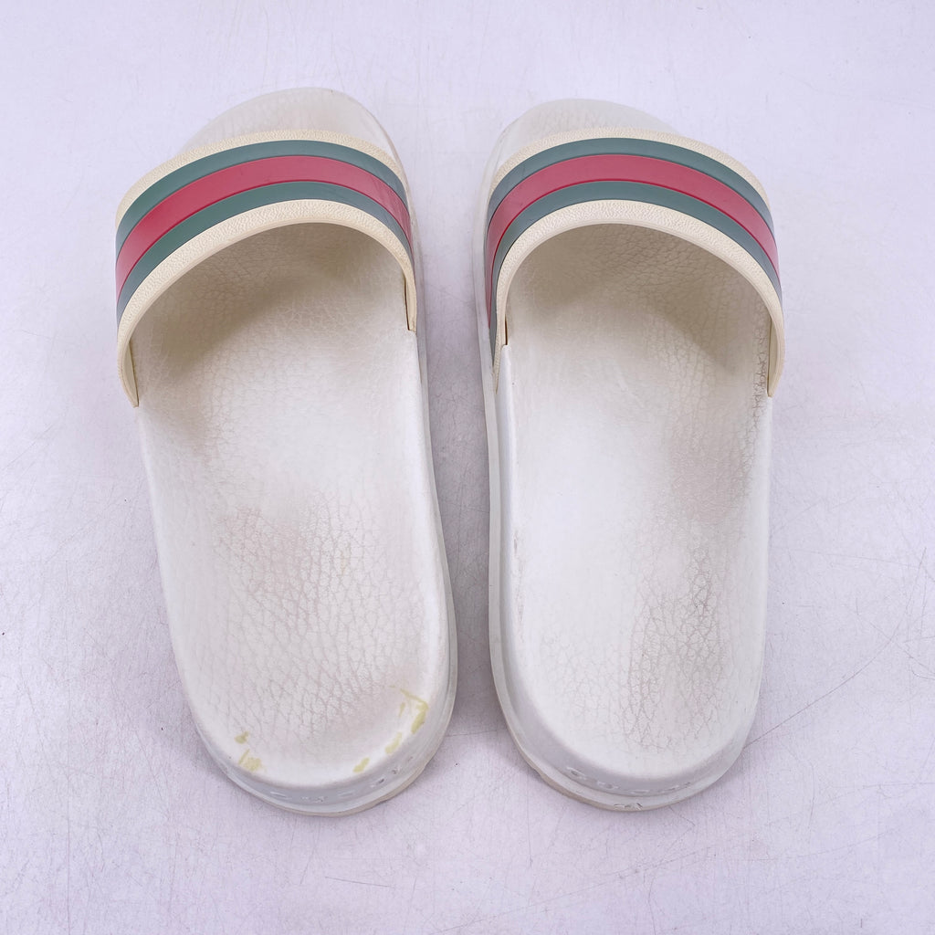 Gucci Slide "Red Green Stripe"  Used Size 9G