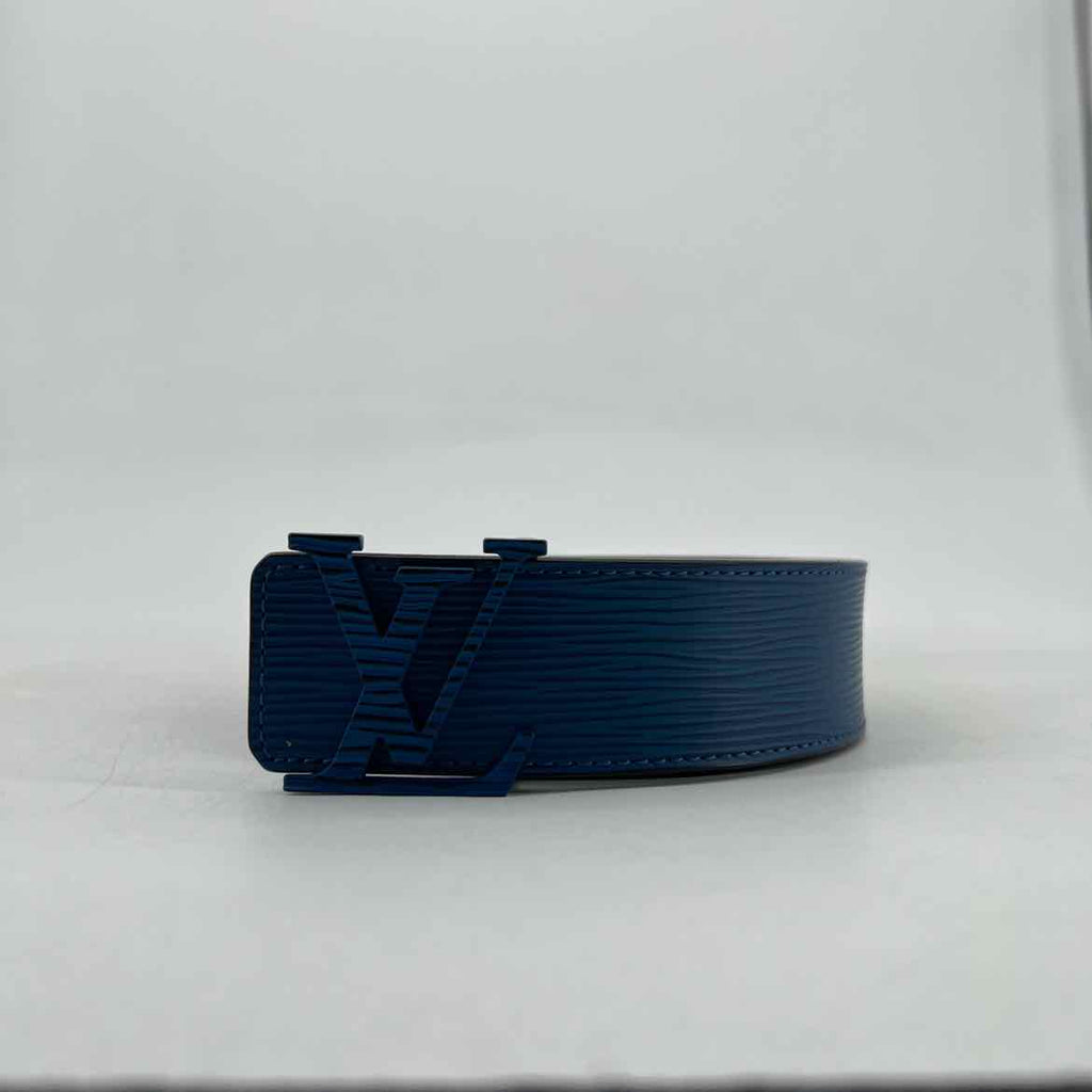 Louis Vuitton Belt "EPI LEATHER" Used Blue Size 40