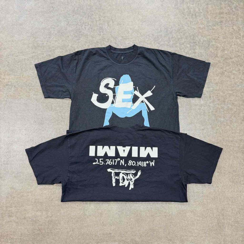 Travis Scott T-Shirt "BIRTHDAY TEE" Black New Size XL