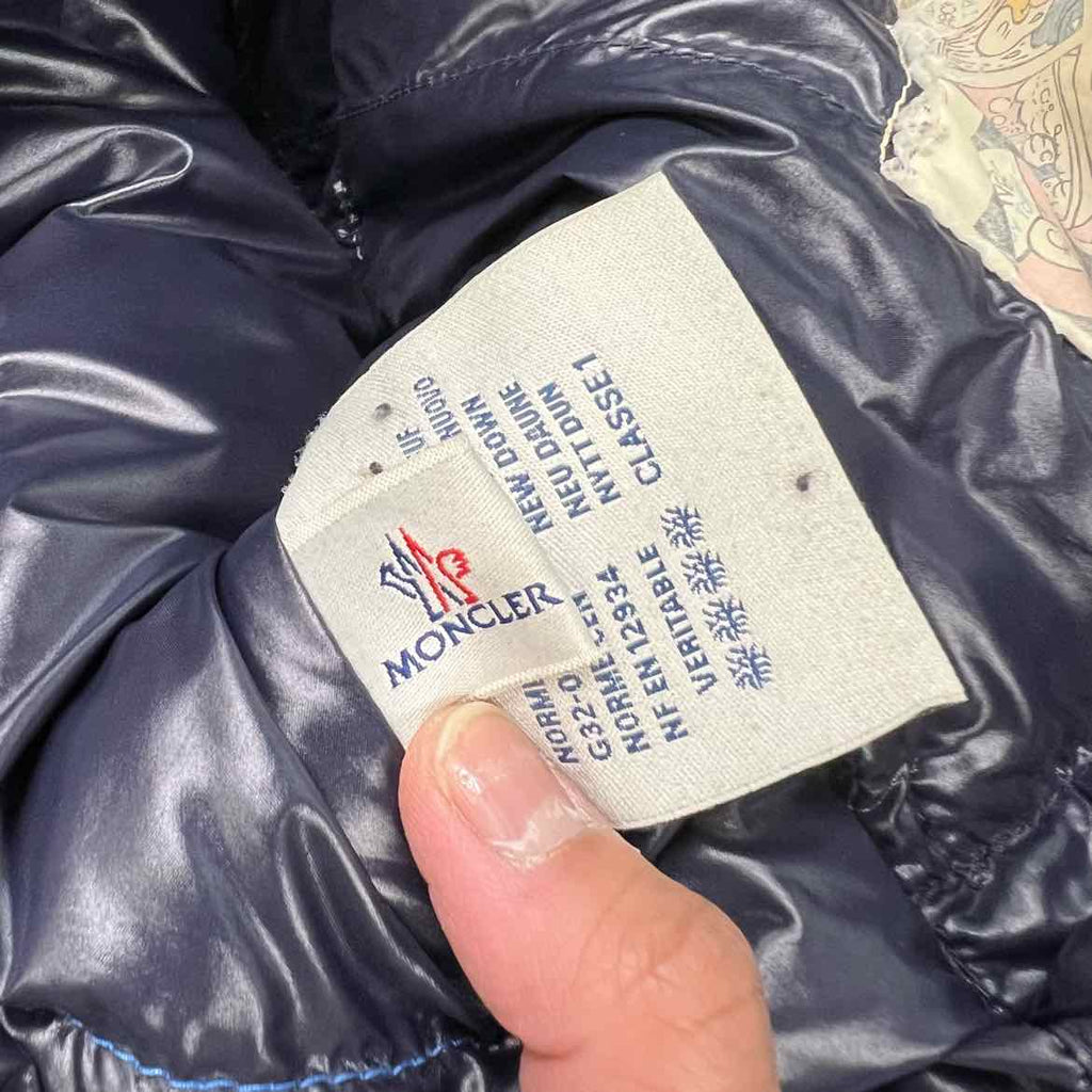 Moncler Jacket "LULE GIUBBOTTO" Blue Used Size 4