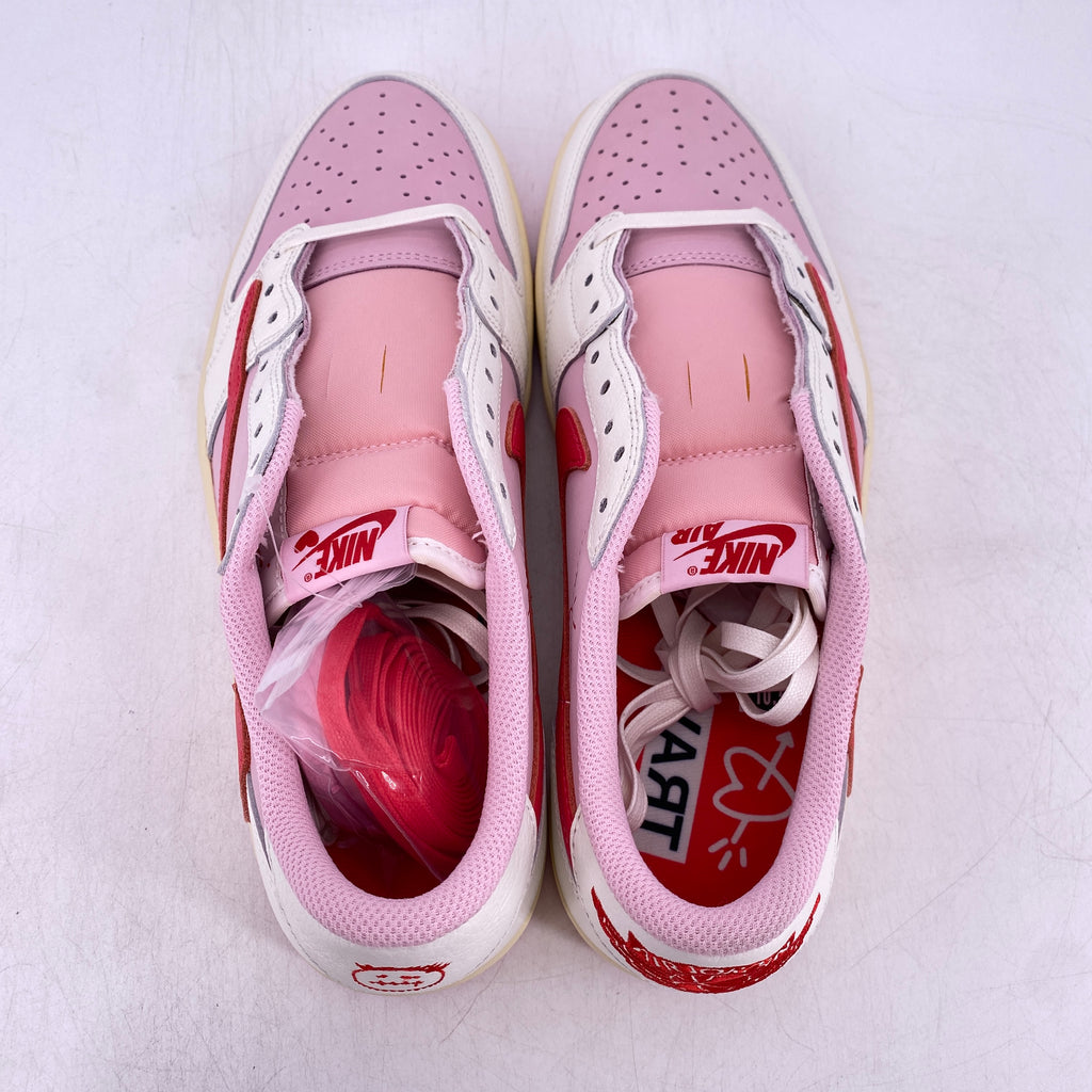 Air Jordan 1 Retro Low "Travis Scott Sail Tropical Pink" 2026 New Size 10.5