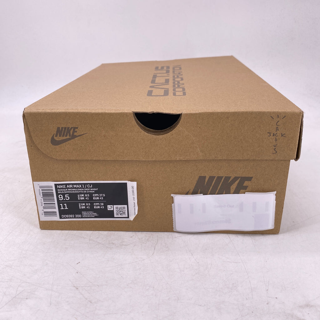 Nike Air Max 1 / CJ "Baroque Brown" 2022 New Size 9.5