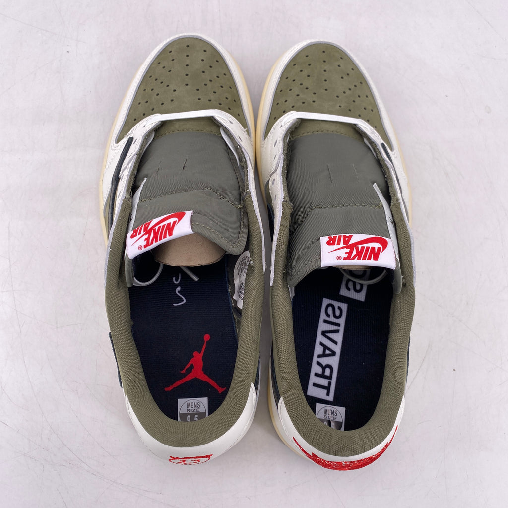 Air Jordan 1 Low OG SP "Travis Scott Medium Olive" 2024 New Size 9.5
