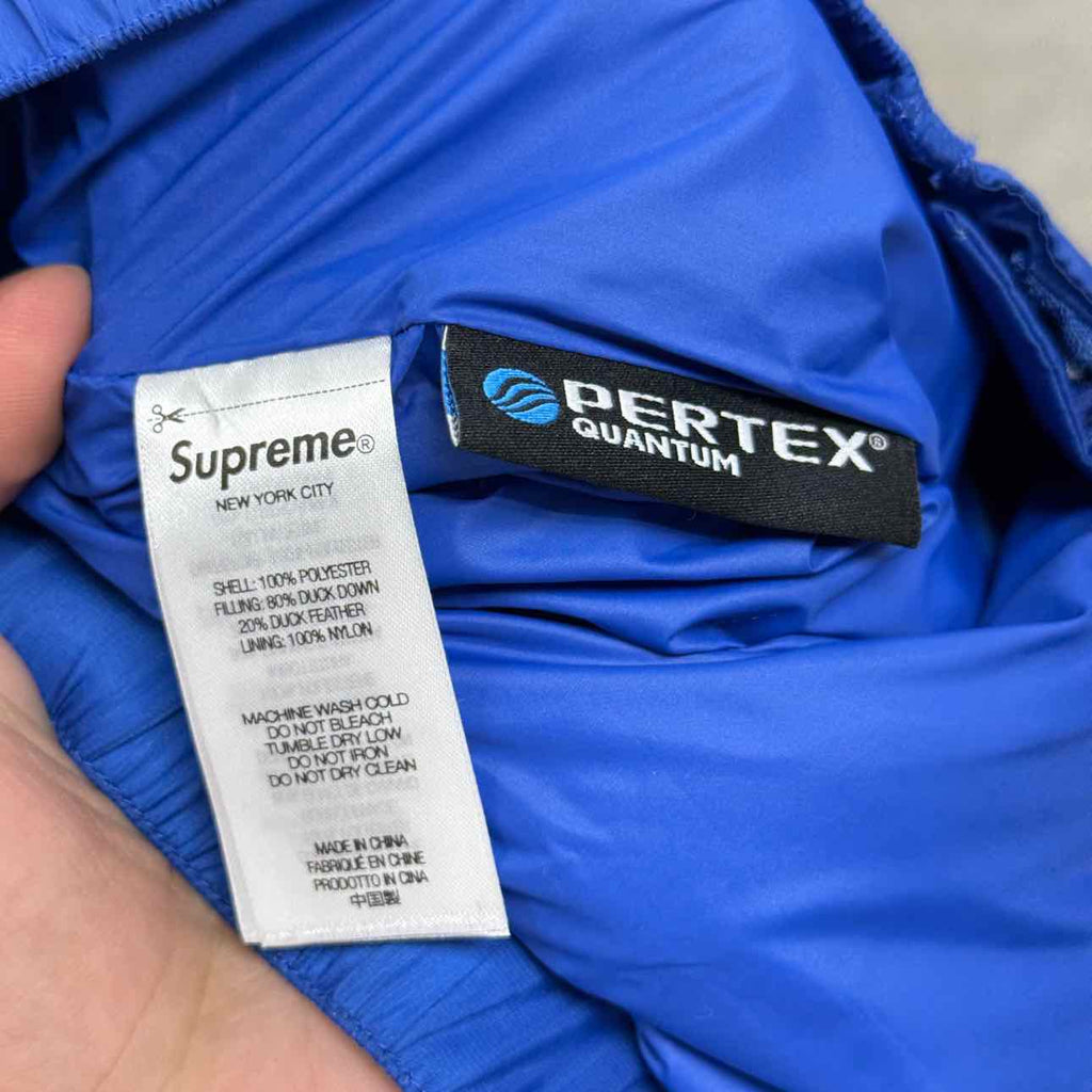Supreme Pants "PUFFER" Royal Blue New Size S