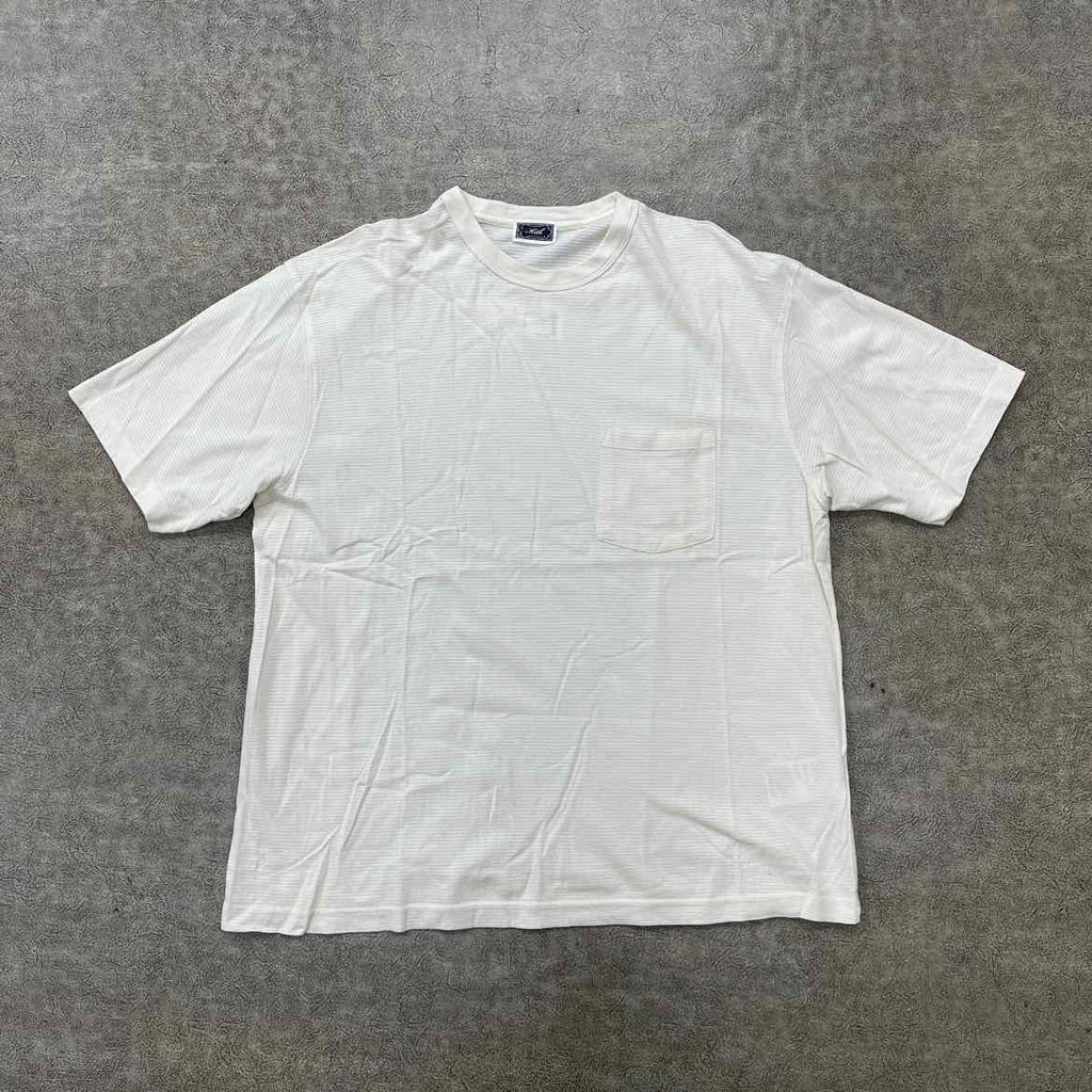Kith T-Shirt "POCKET LOGO" Cream Used Size L