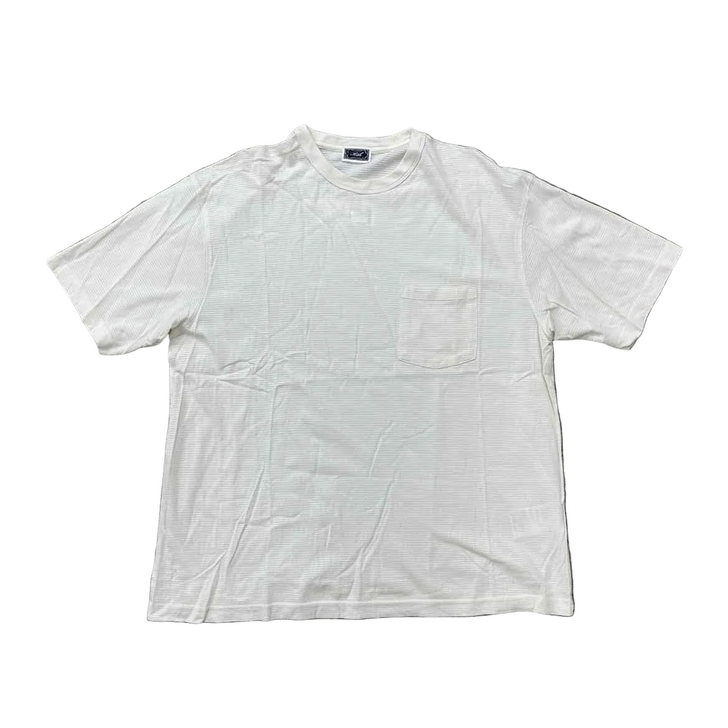 Kith T-Shirt "POCKET LOGO" Cream Used Size L