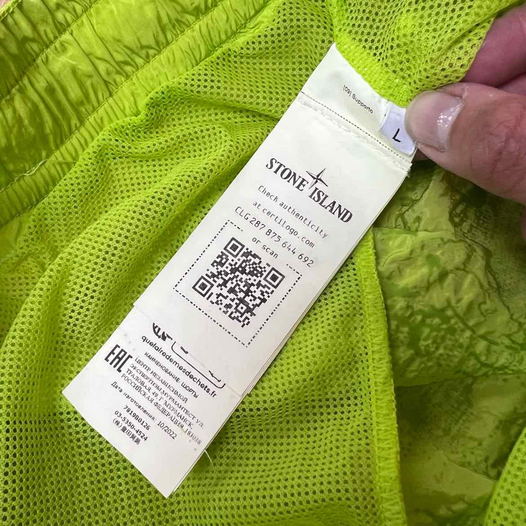Stone Island Trunks "DE BAIN" Green Used Size L