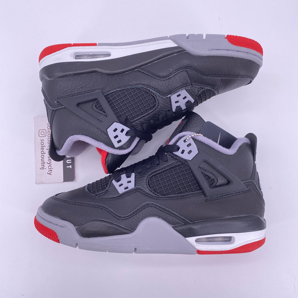 Air Jordan (GS) 4 Retro "Bred Reimagined" 2024 New Size 5.5Y