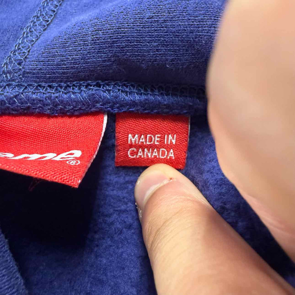 Supreme Hoodie "BOX LOGO" Purple Used Size M