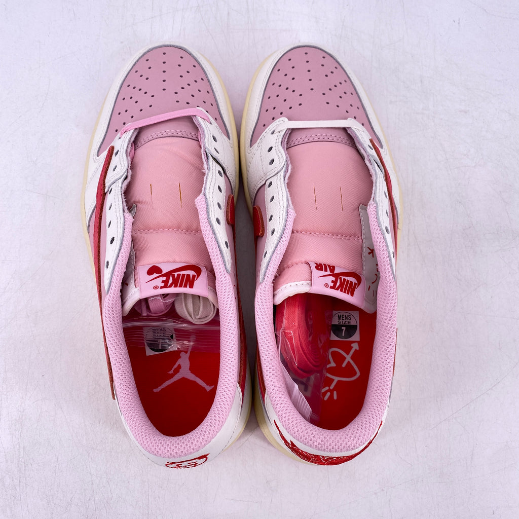 Air Jordan 1 Low OG SP "Travis Scott Sail Tropical Pink" 2026 New Size 7