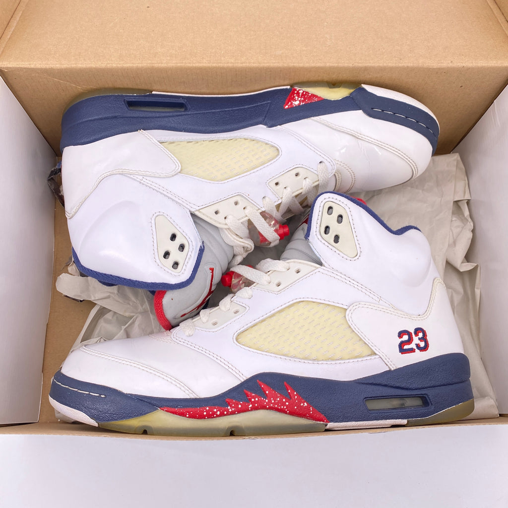 Air Jordan 5 Retro "Independence Day" 2011 Used Size 9.5