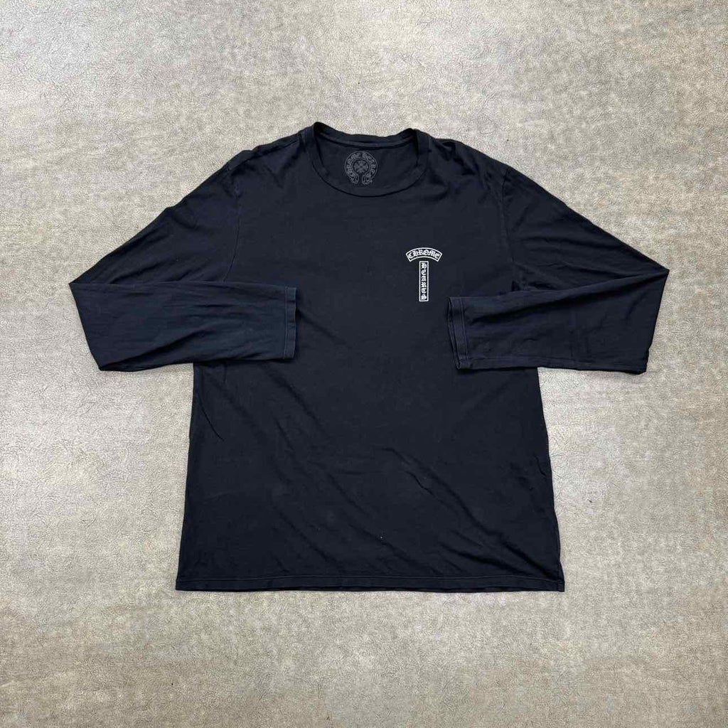 Chrome Hearts Long Sleeve "OUT OF VOGUE" Black Used Size 2XL
