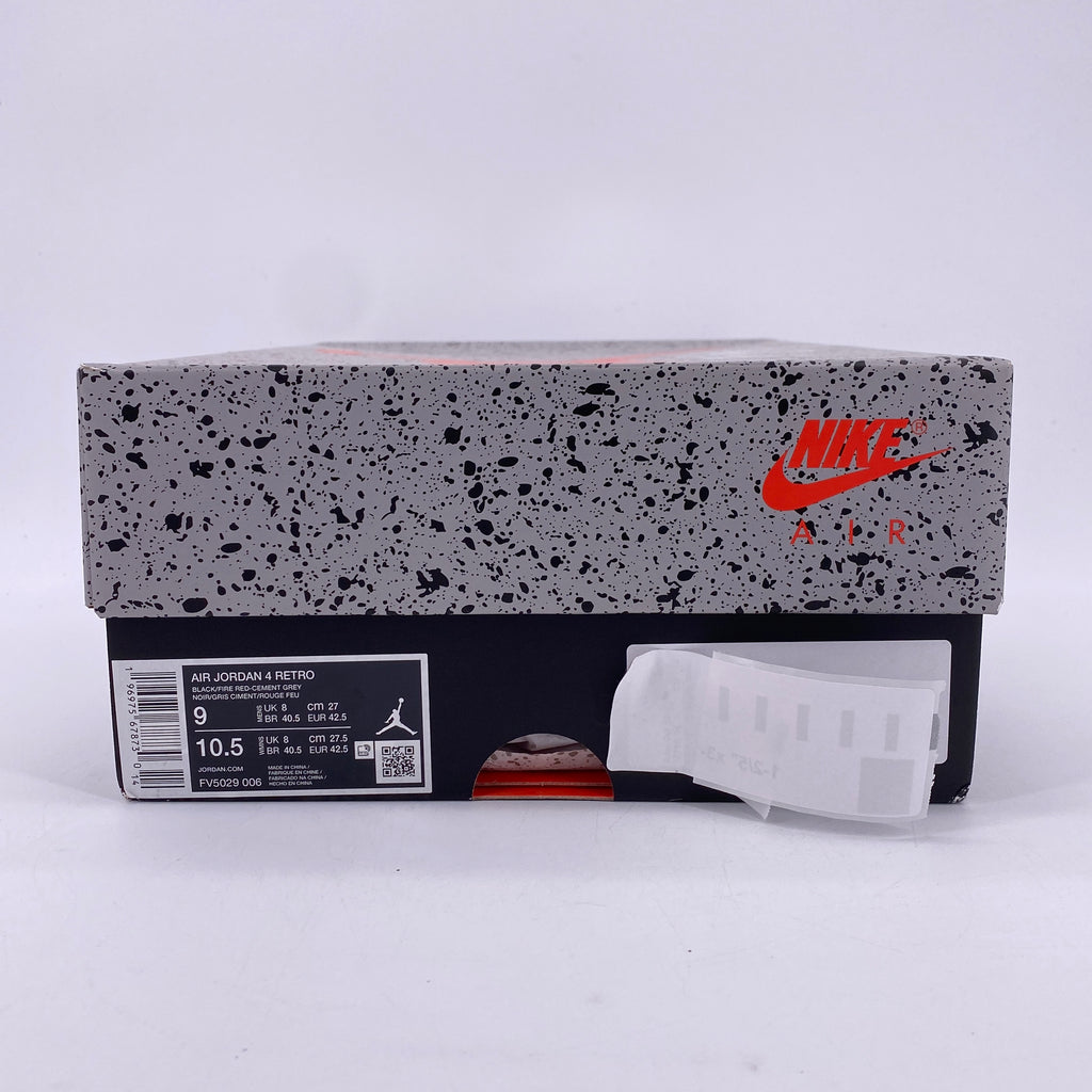 Air Jordan 4 Retro "Bred Reimagined" 2024 New Size 9