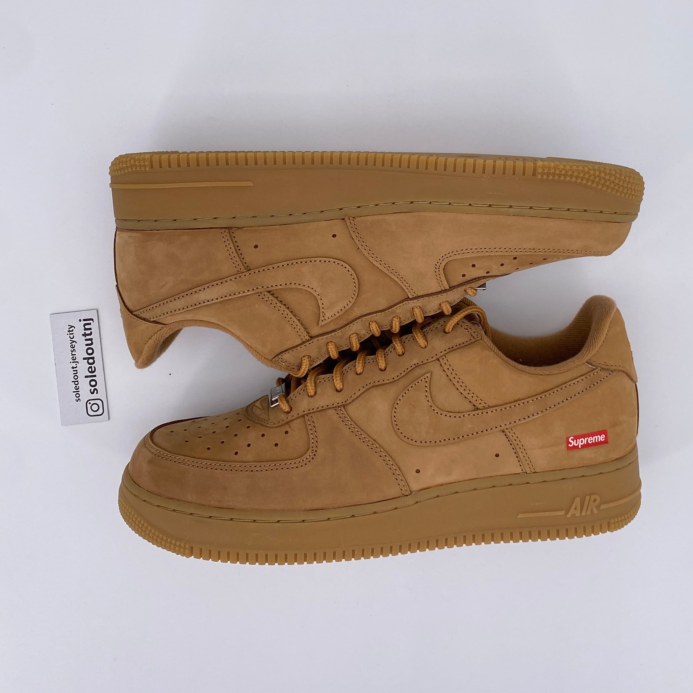 Nike Air Force 1 Low &quot;Supreme Wheat&quot; 2021 New Size 10.5