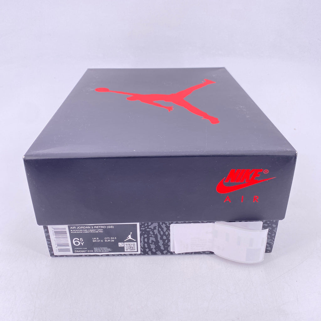 Air Jordan (GS) 3 Retro "Black Cement" 2024 New Size 6.5Y