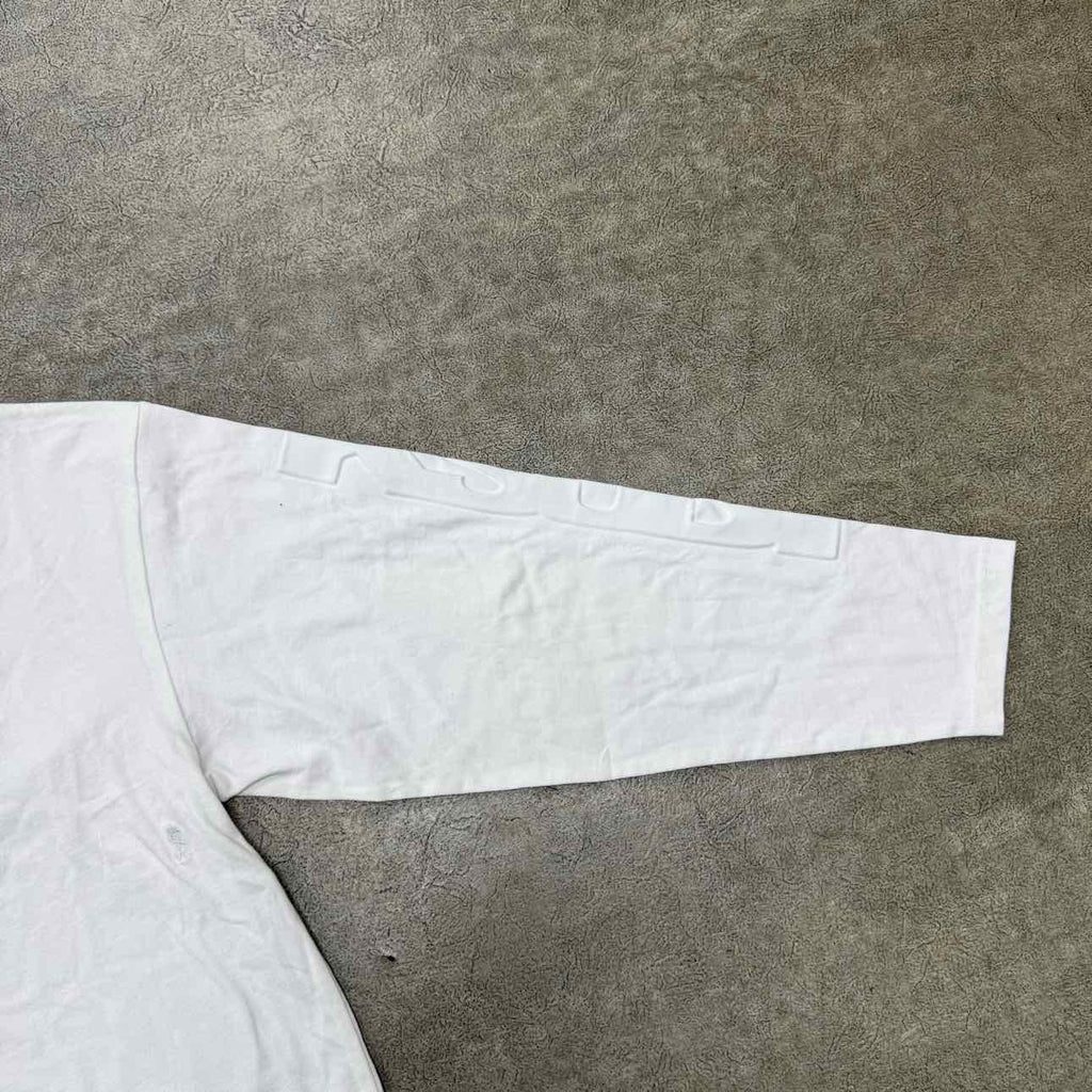 KSUBI Long Sleeve "PUFF PRINT" White New Size S