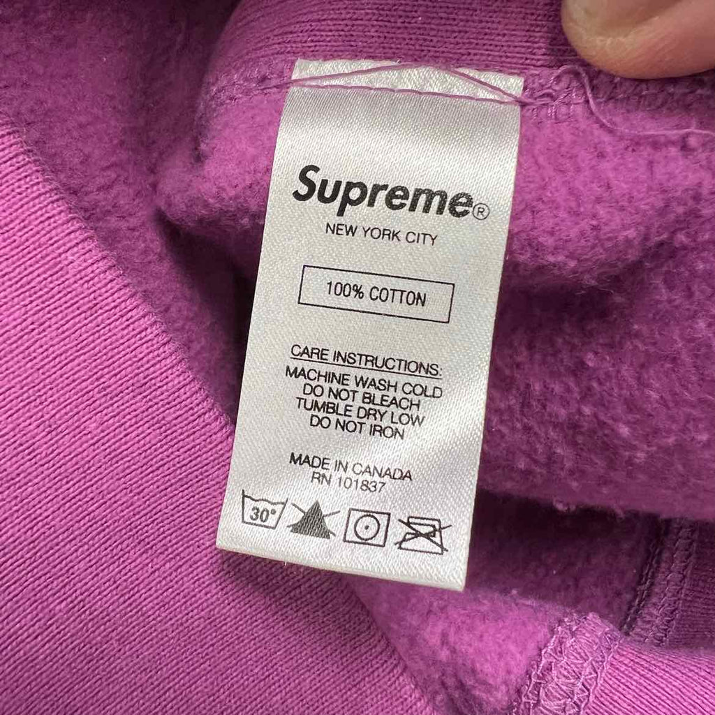 Supreme Hoodie "S LOGO" Purple New Size M