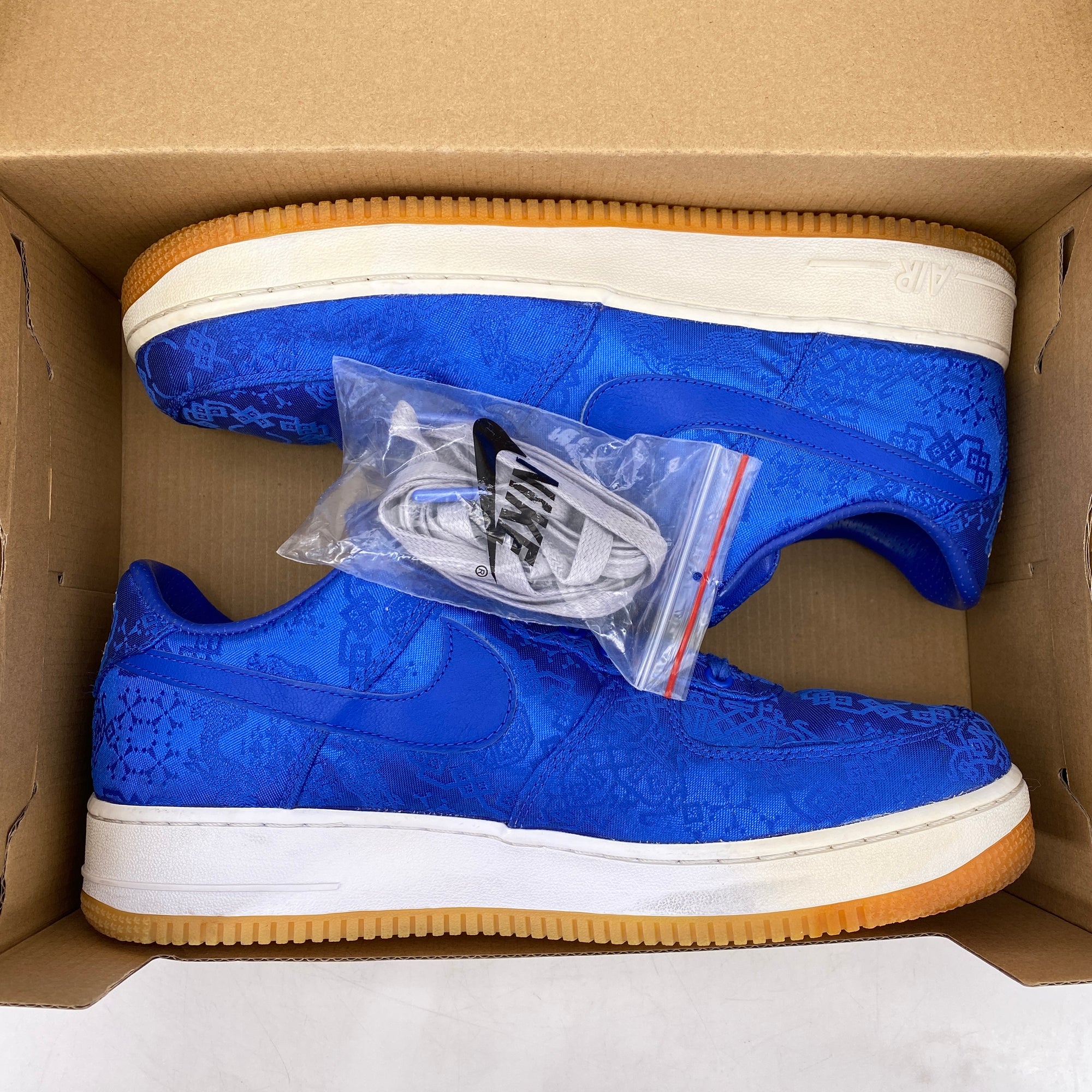 Nike Air Force 1 Low &quot;Blue Silk Clot&quot; 2019 Used Size 10.5