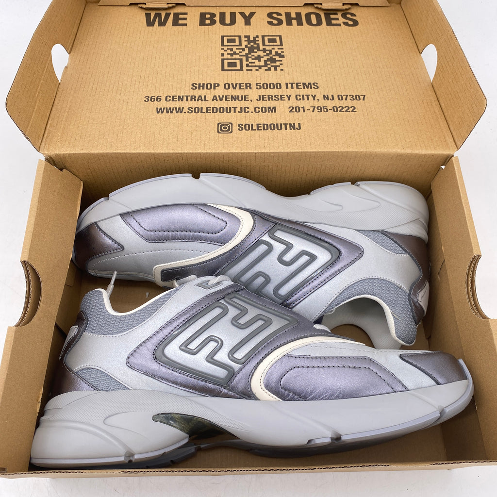 Fendi Faster Trainer "Grey"  Used Size 11