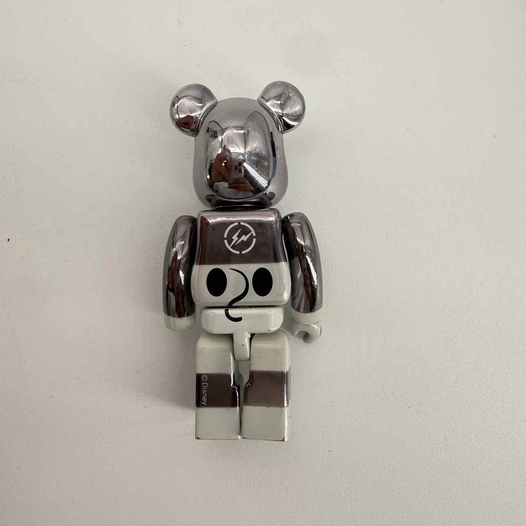 Bearbrick Figure "DISNEY FRAGMENT" Used Silver Size 100%/400%