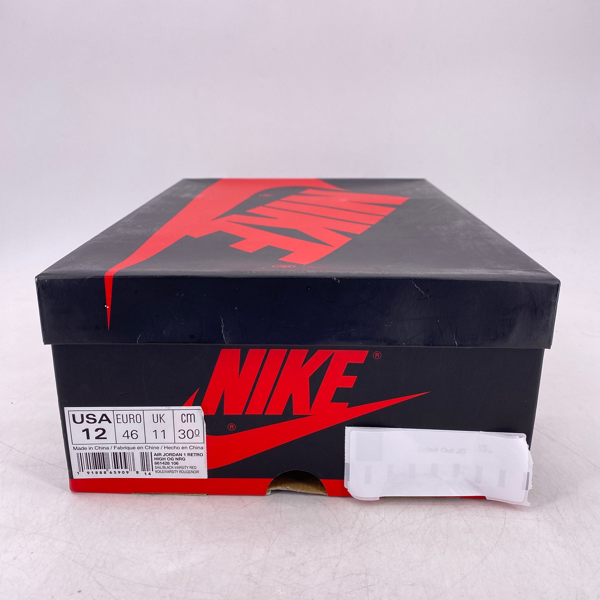 Air Jordan 1 Retro High OG &quot;Not For Resale Red&quot; 2018 Used Size 12