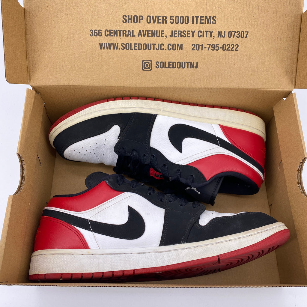 Air Jordan 1 Retro Low "Black Toe" 2019 Used Size 12
