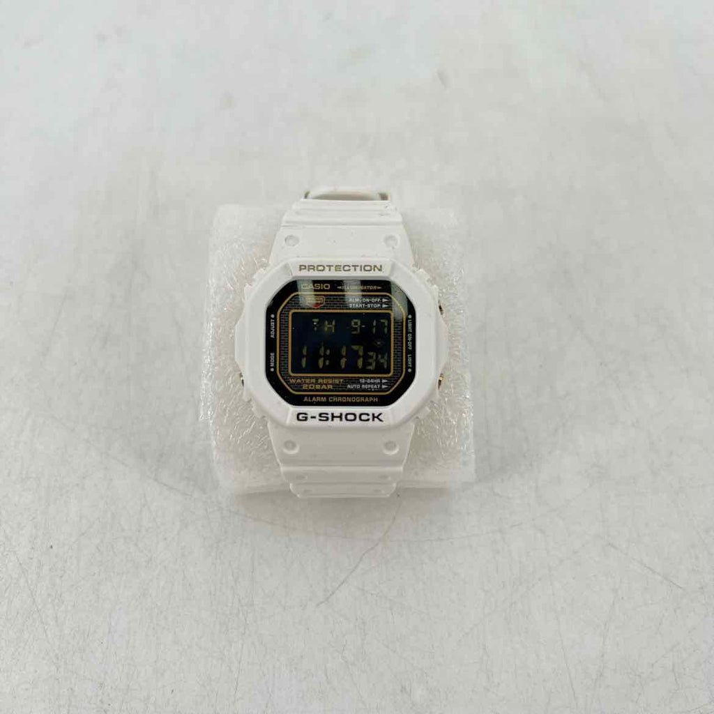 G-Shock Watch "RISING WHITE 25TH ANNIVERSARY" Used White Size OS