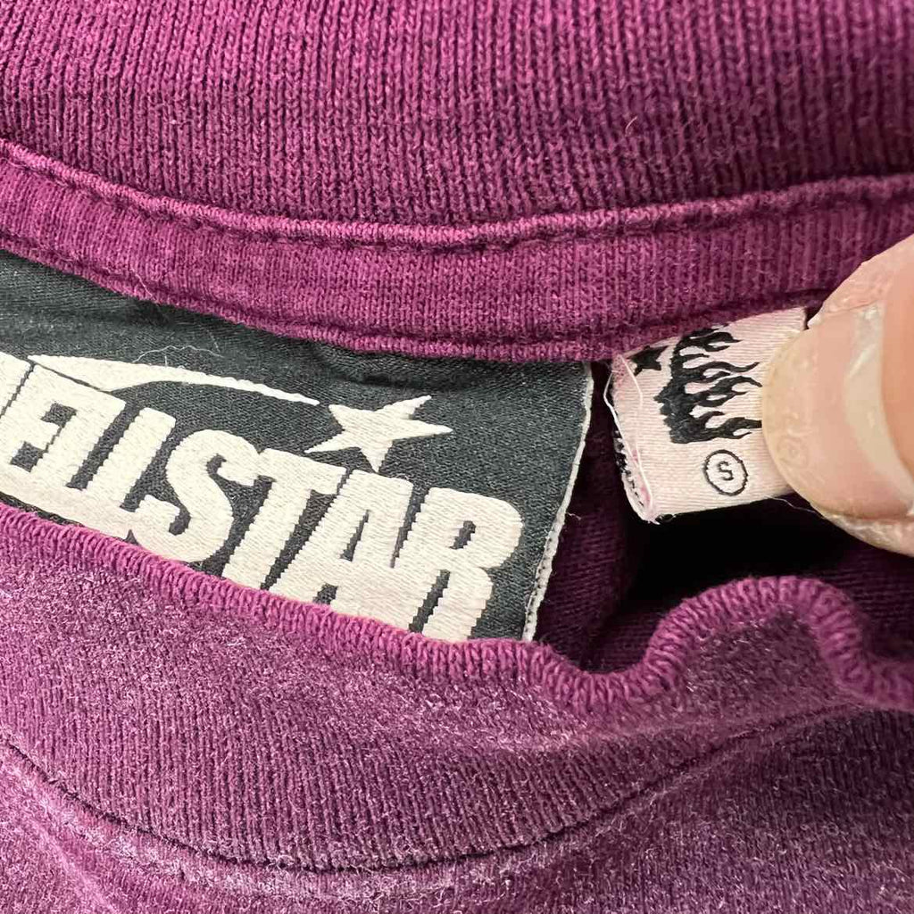 Hellstar T-Shirt "JESUS" Burgundy New Size S