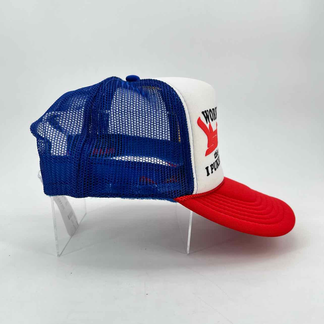 Sicko Trucker Hat &quot;PUKED ON LAUNDRY&quot; New RED BLUE Size OS