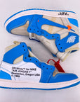 Air Jordan 1 Retro High OG "Off White Unc" 2017 Used Size 9