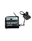 OFF-WHITE Chain Wallet "FOR MONEY" New Black