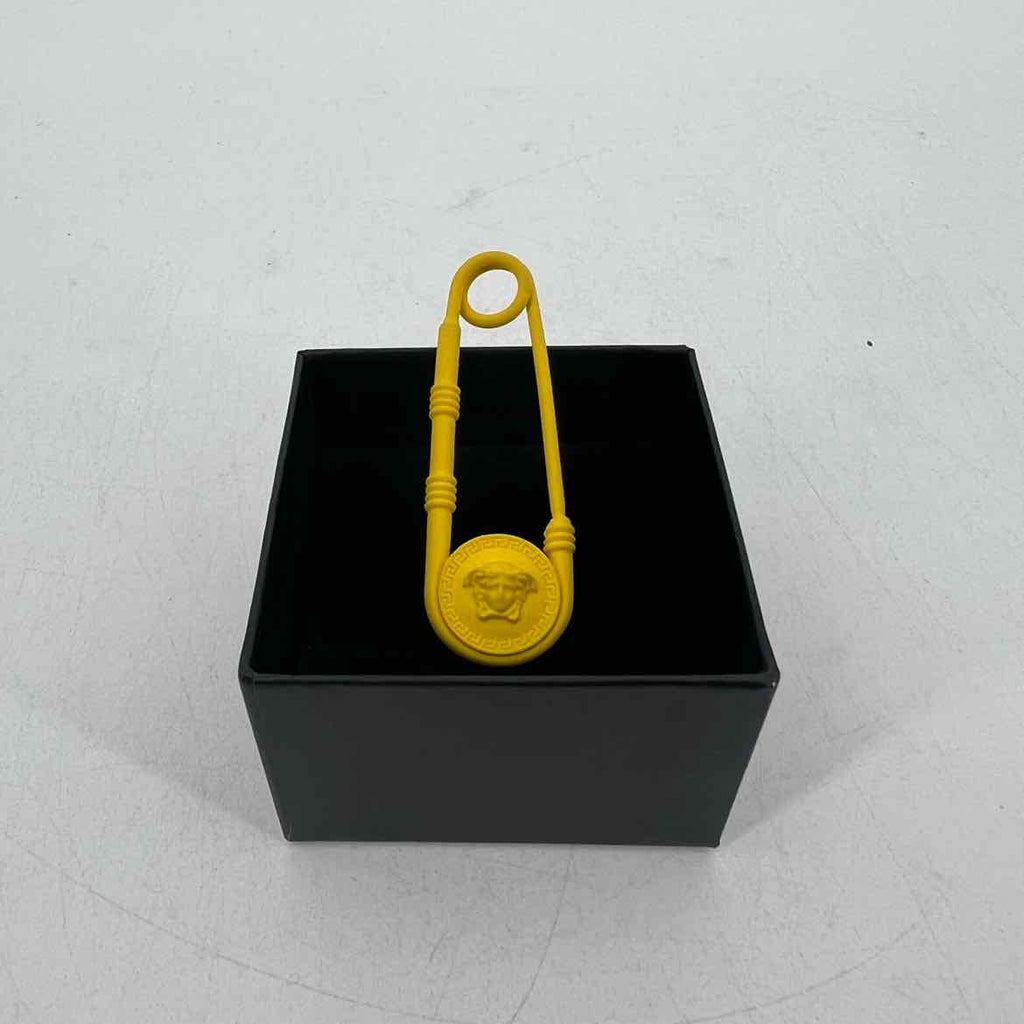 Versace Safety Pin "MEDUSA HEAD" Used Yellow