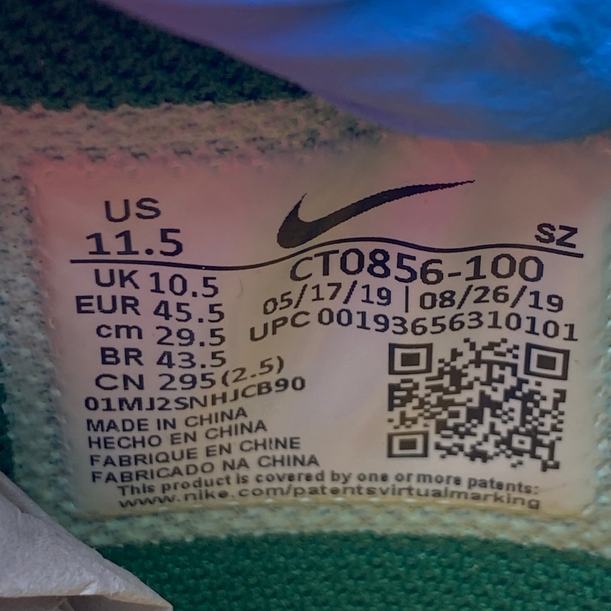 Nike Dunk Low LTHR &quot;Ow Pine Green&quot; 2019 New Size 11.5