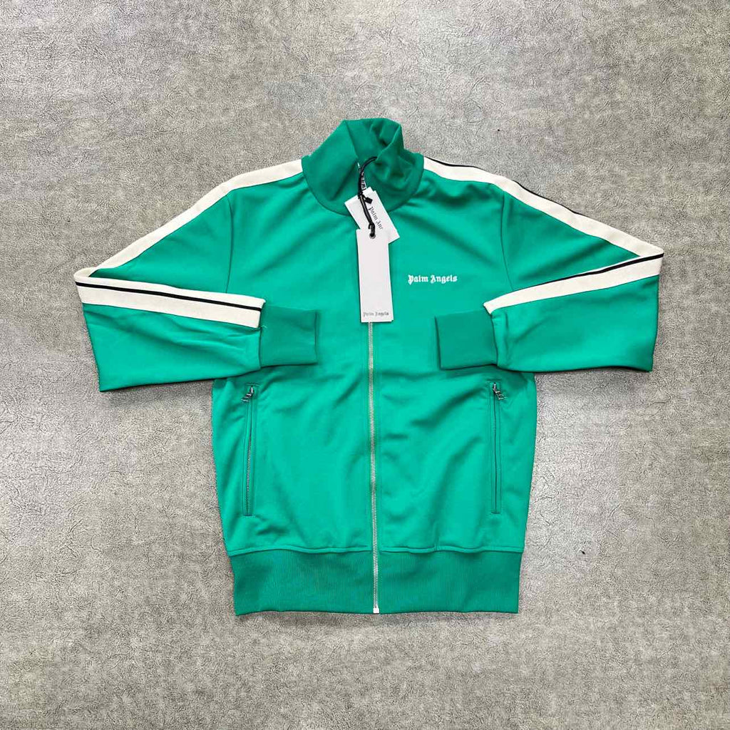 Palm Angels Track Jacket "STRIPE" Green New Size XXL