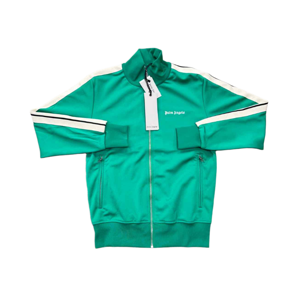 Palm Angels Track Jacket "STRIPE" Green New Size XXL