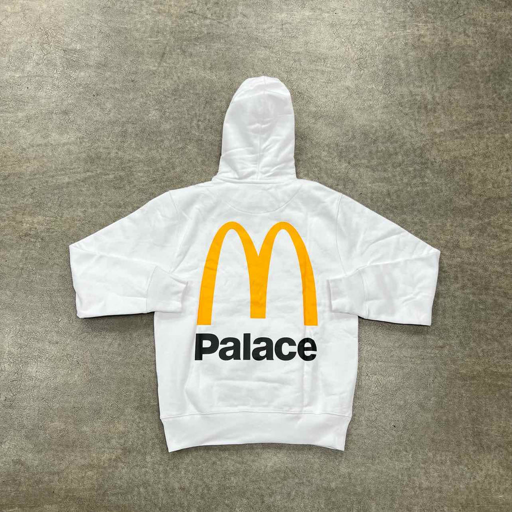 Palace Hoodie "PALACE X MCDONALDS" White New Size M