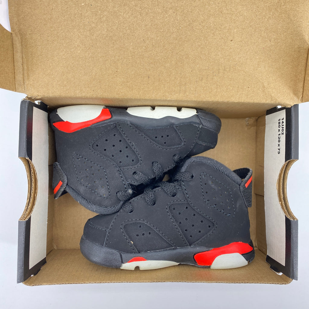 Air Jordan (TD) 6 Retro "Infrared" 2019 New Size 4c