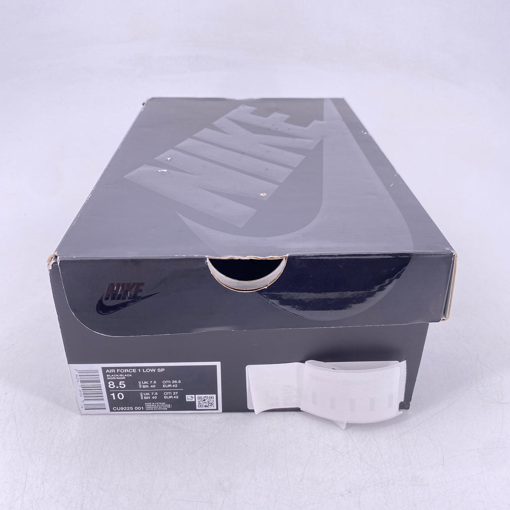 Nike Air Force 1 Low "Supreme Black" 2020 Used Size 8.5