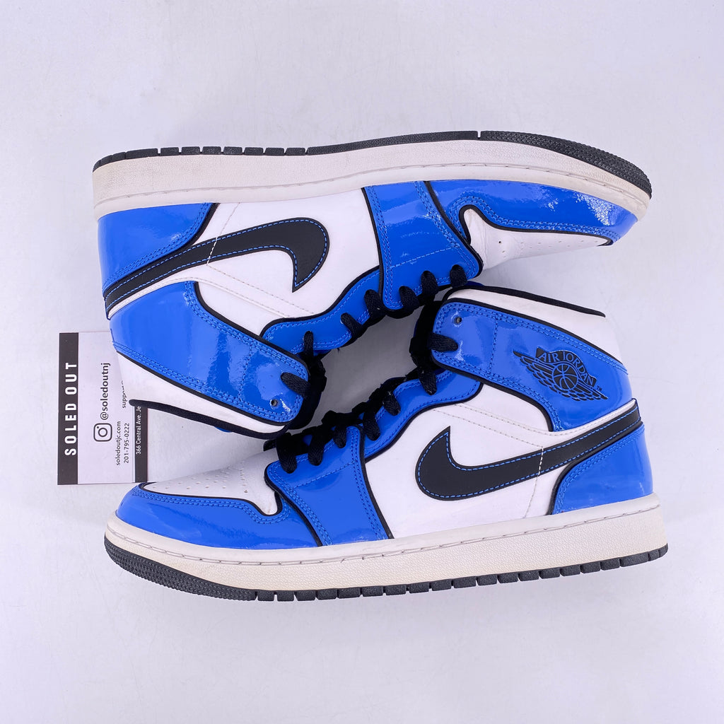 Air Jordan 1 Mid "Signal Blue" 2021 Used Size 9