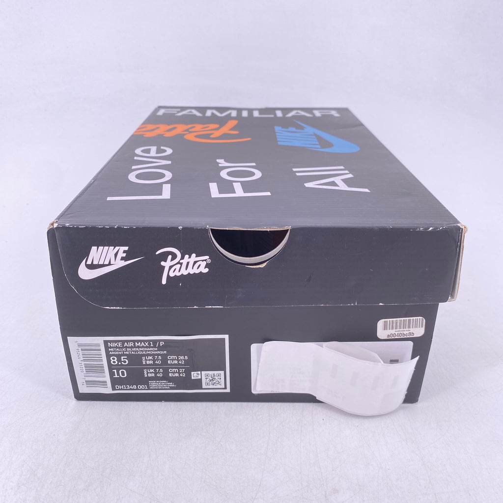 Nike Air Max 1 / Patta "Waves Monarch" 2021 Used Size 8.5