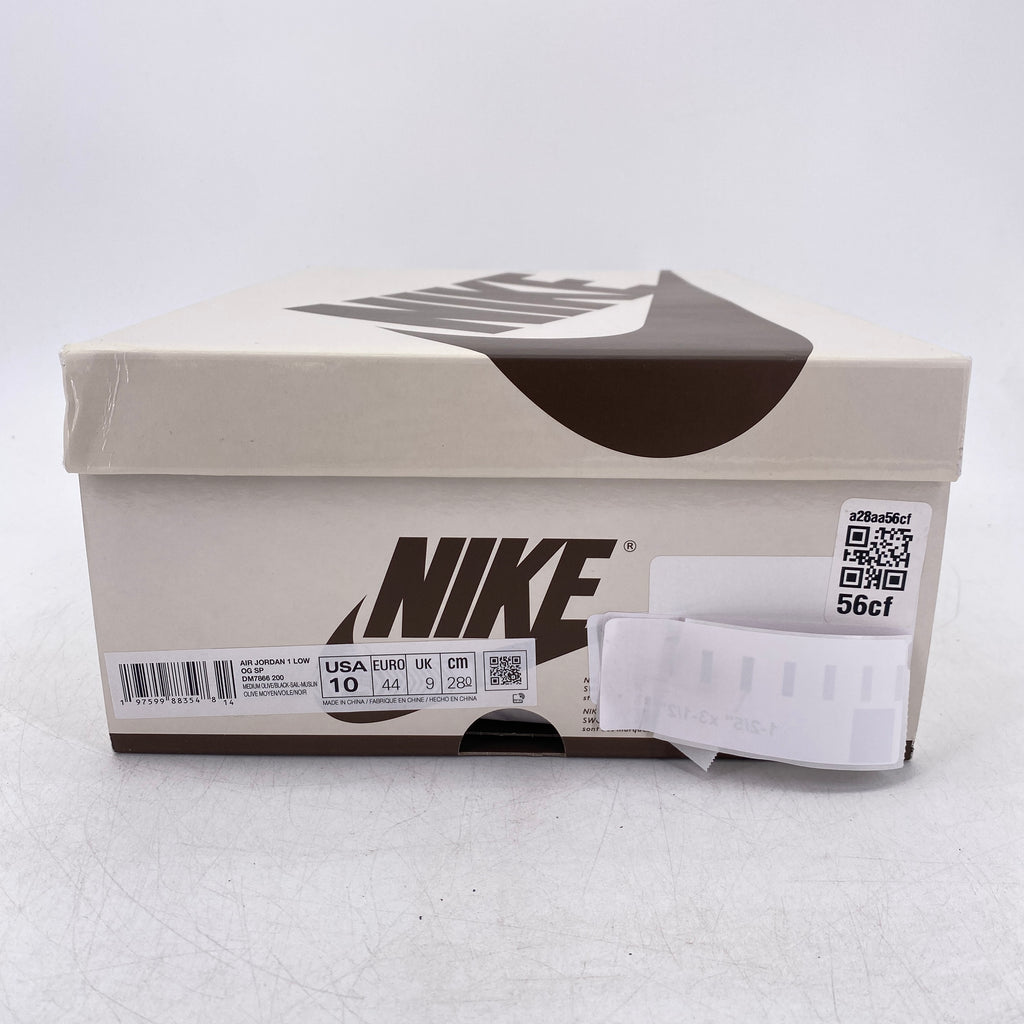 Air Jordan 1 Retro Low "Travis Scott Medium Olive" 2024 New Size 10