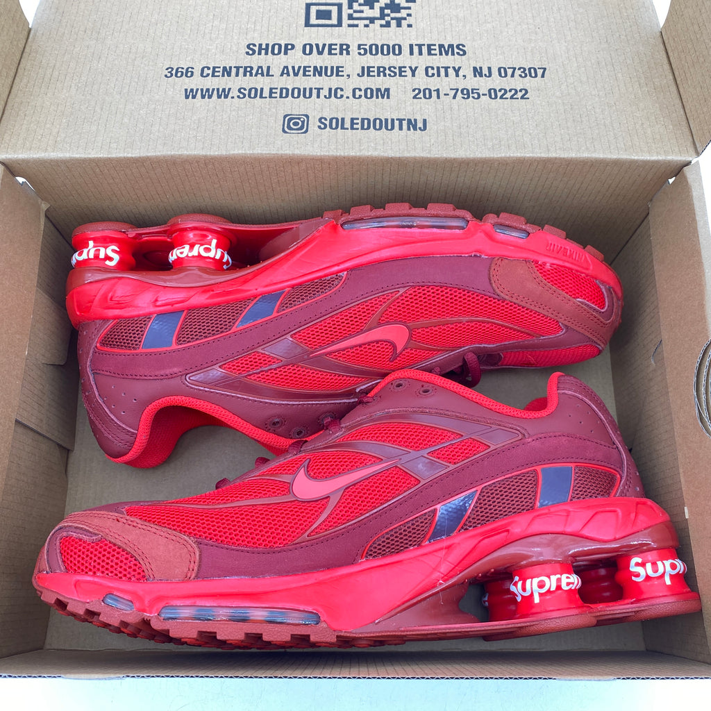 Nike Shox Ride 2 SP "Supreme Red" 2022 Used Size 10