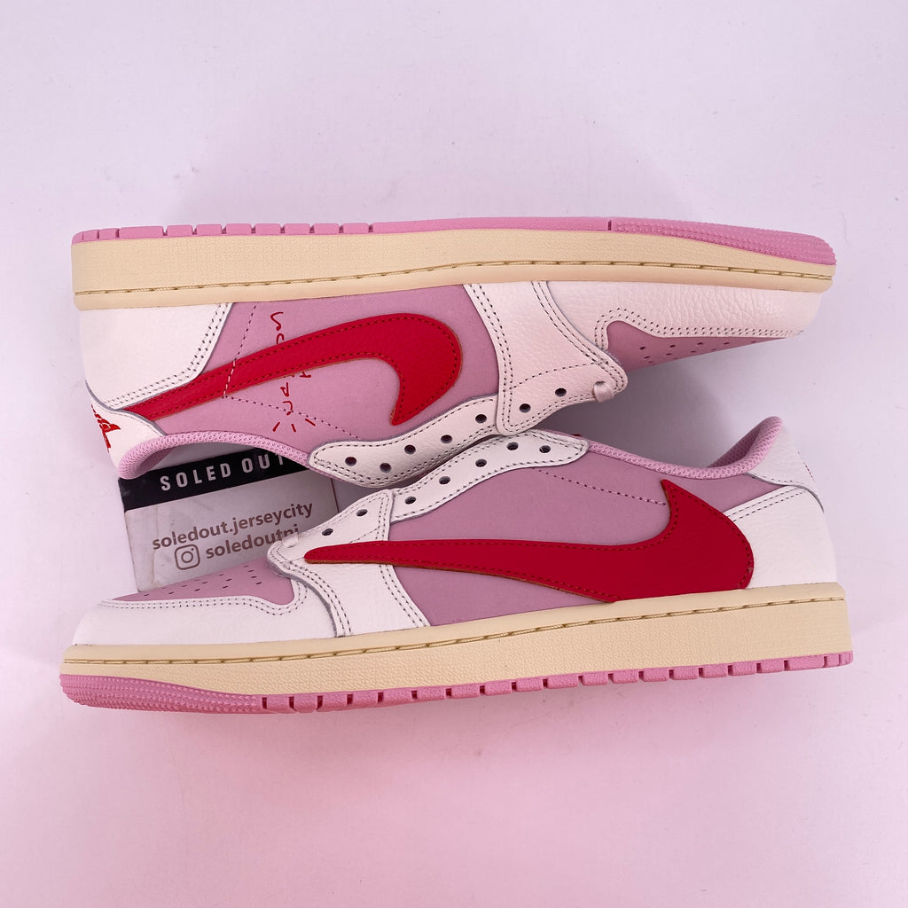 Air Jordan 1 Retro Low "Travis Scott Sail Tropical Pink" 2026 New Size 10